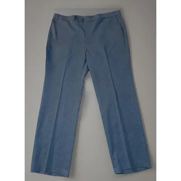 Levis Action Slacks Menswear Pants Vintage 70s 80s Sta Prest Trousers 42x31 Blue - Picture 1 of 4